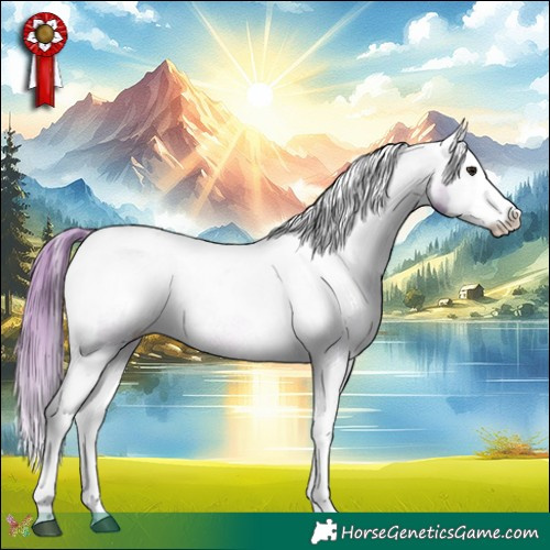 Horse Color:Watercolor Brown Dun Splash Tobiano Appaloosa 
