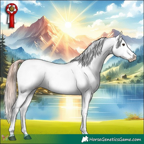 Horse Color:White Spotted Red Dun Appaloosa 