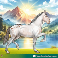 Horse Color:White Spotted Bay Appaloosa 
