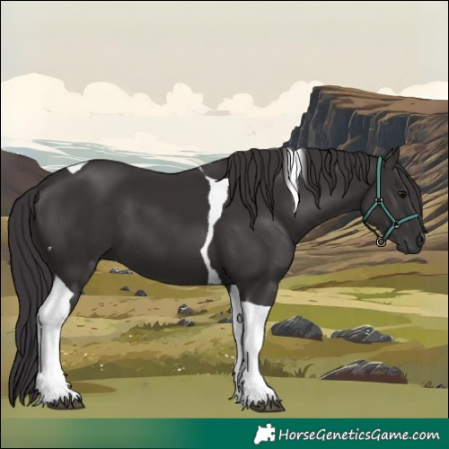Horse Color:Smoky Black Tobiano