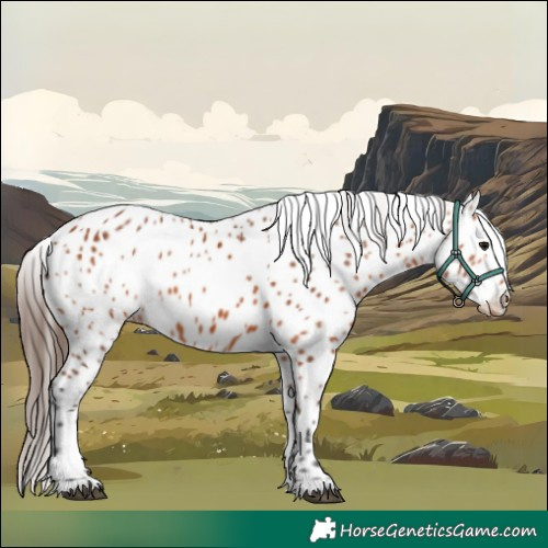 Horse Color:Bay Appaloosa Rabicano 