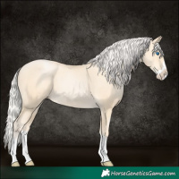 Horse Color:Silver Classic Cream Champagne Pearl Splash 