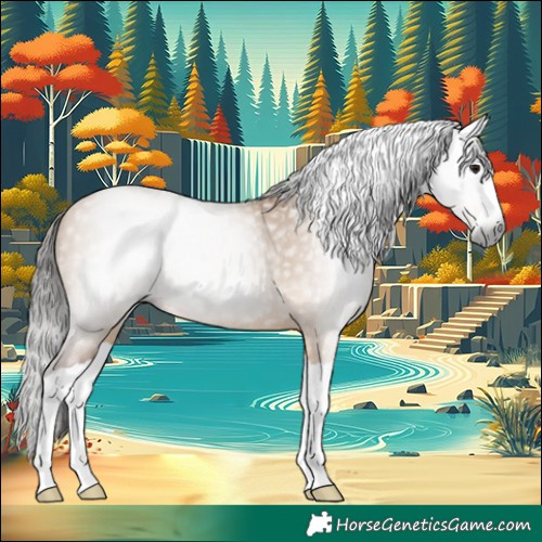 Horse Color:Gray Bay Dun Splash 