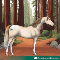 Horse Color:Buckskin Pearl Dun Tobiano 