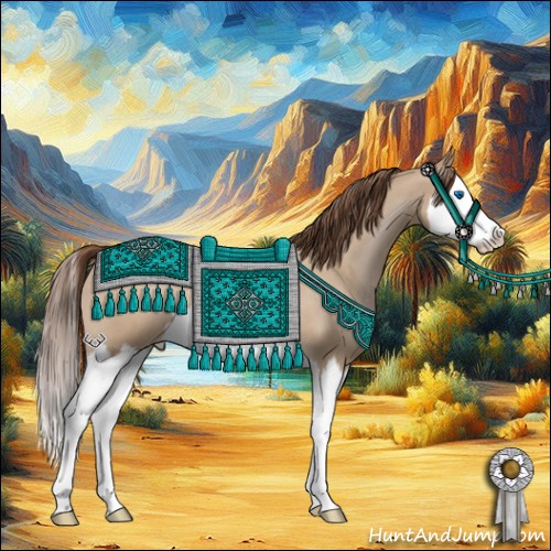 Horse Color:Brown Roan Pearl Dun Splash 