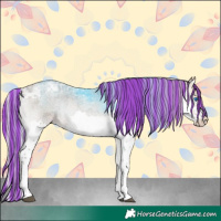 Horse Color:Painted Silver Blue Onyx Ice Roan Splash 
