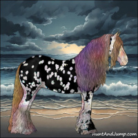 Horse Color:Nacre White Spotted Chocolate Brown Ice Pearl Appaloosa 