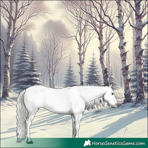 Horse Color:Silver Brown Dun Near Leopard