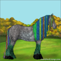 Horse Color:Painted Watercolor Bay Ice