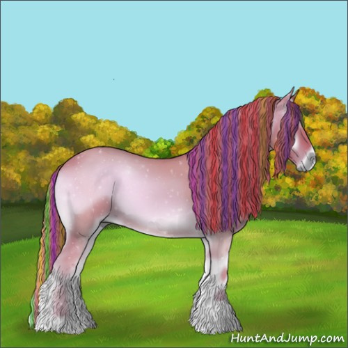 Horse Color:Painted Watercolor Red Onyx