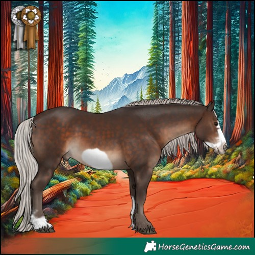 Horse Color:Silver Brown Sabino Frame