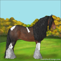 Horse Color:Liver Chestnut Tobiano Varnish 