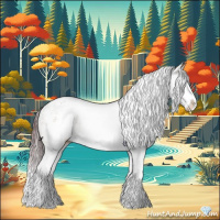 Horse Color:White Spotted Chocolate Brown Roan Dun Splash 