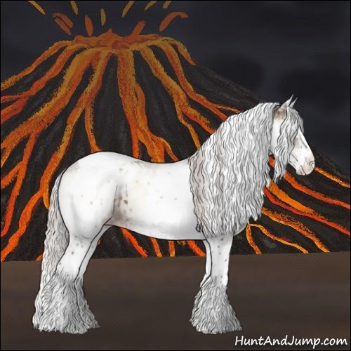 Horse Color:White Spotted Silver Brown Onyx Splash Tobiano Brindle 