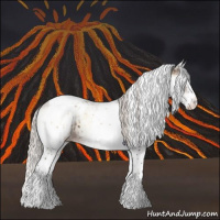 Horse Color:White Spotted Silver Brown Onyx Splash Tobiano Brindle 