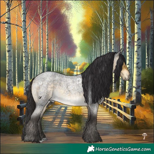 Horse Color:Buckskin Roan Mushroom Rabicano 