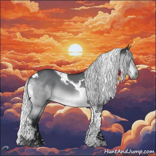 Horse Color:Silver Brown Chinchilla Tobiano 