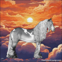 Horse Color:Silver Brown Chinchilla Tobiano 