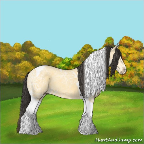 Horse Color:Buckskin Ice Dun Tobiano 