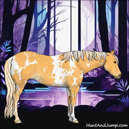 Horse Color:White Spotted Palomino