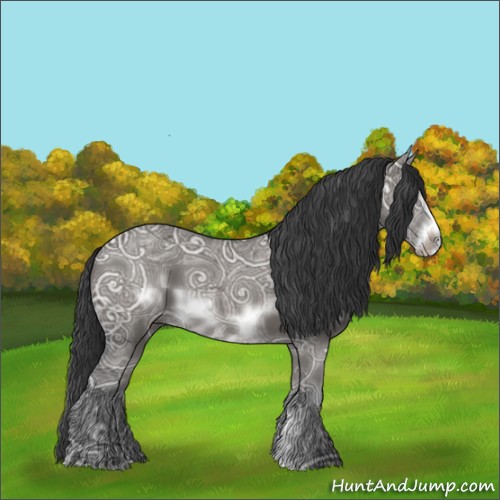 Horse Color:Grullo Ice Sabino Frame 