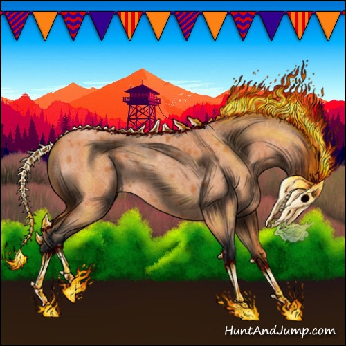 Horse Color:Bay Roan 