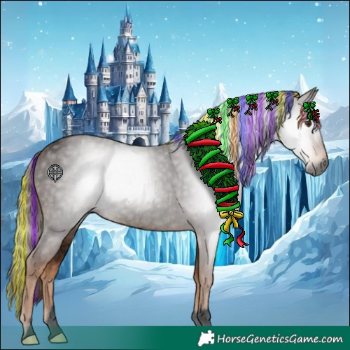 Horse Color:Gray Void Painted Red Roan