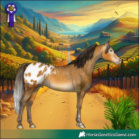 Horse Color:Gray Amber Cream Champagne Appaloosa Rabicano
