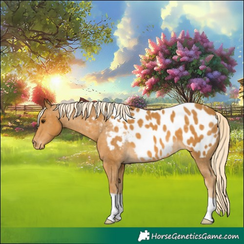Horse Color:Palomino Appaloosa