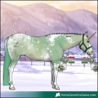 Horse Color:Watercolor Bay Dun Tobiano 