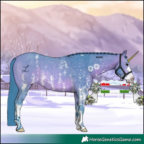 Horse Color:Watercolor Bay Sabino Varnish Rabicano
