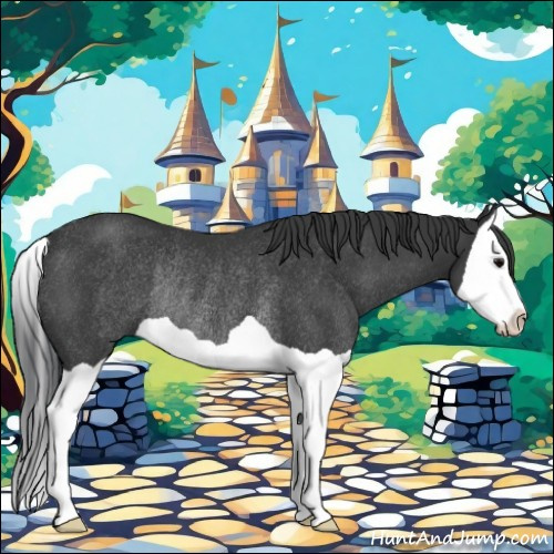 Horse Color:Black Splash Rabicano 