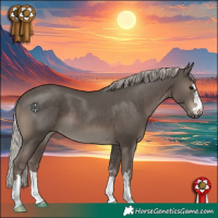 Horse Color:Silver Black 