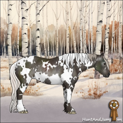 Horse Color:Gray White Spotted Silver Black Rabicano 
