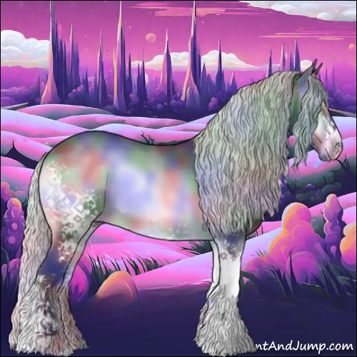 Horse Color:Nacre White Spotted Silver Brown Chinchilla Onyx 