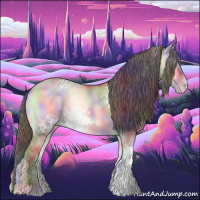 Horse Color:Nacre White Spotted Amber Champagne Onyx 