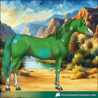 Horse Color:Watercolor Liver Chestnut 