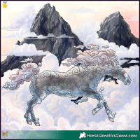 Horse Color:Watercolor Midnight Amber Cream Champagne Ice Pearl 