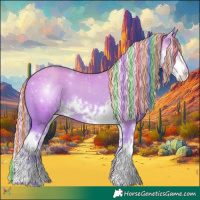 Horse Color:Painted Watercolor White Spotted Gold Cream Champagne 