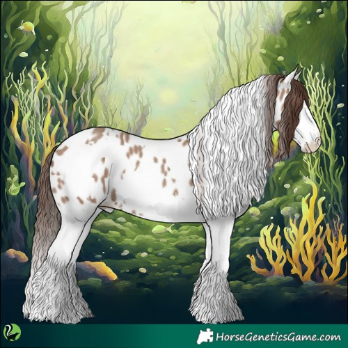 Horse Color:White Spotted Classic Champagne Splash Appaloosa 