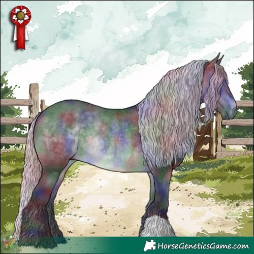 Horse Color:Nacre Silver Brown Chinchilla Rabicano 