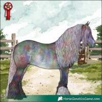 Horse Color:Nacre Silver Brown Chinchilla Rabicano 