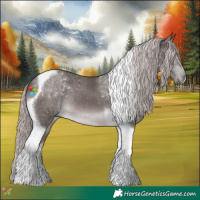 Horse Color:Platinum Chocolate Palomino Tobiano