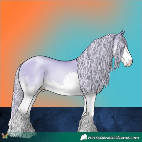 Horse Color:Watercolor Gold Cream Champagne Pearl Dun Splash 