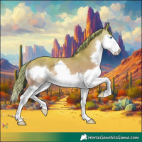 Horse Color:Watercolor Gold Champagne Splash 