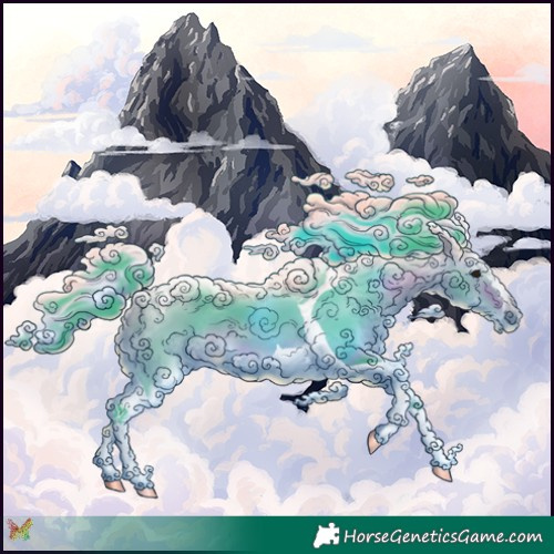 Horse Color:Watercolor Brown Splash Tobiano