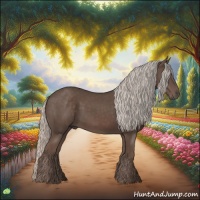 Horse Color:Silver Black 