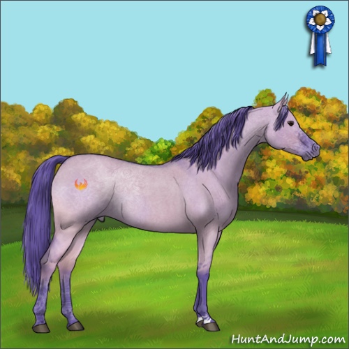 Horse Color:Watercolor Smoky Grullo Roan 