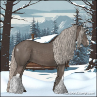 Horse Color:Silver Black 