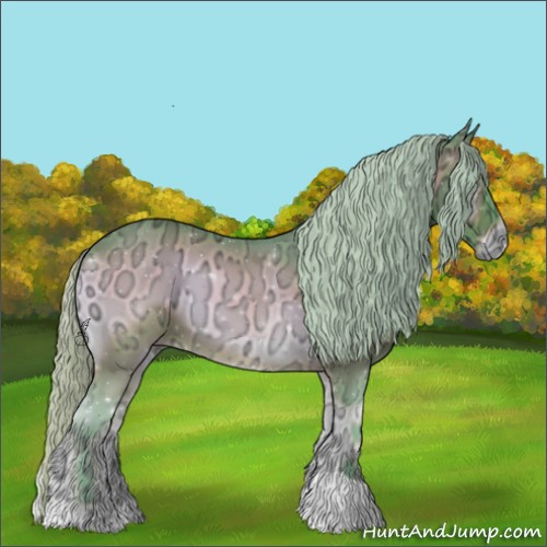 Horse Color:Watercolor Silver Brown Ice Onyx